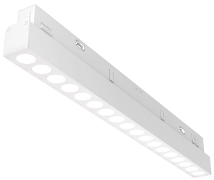 Biały reflektor diodowy 32,7cm na szynę magnetyczną Exility Maytoni TR031-2-18W3K-W Points LED 18W 3000K 36stopni