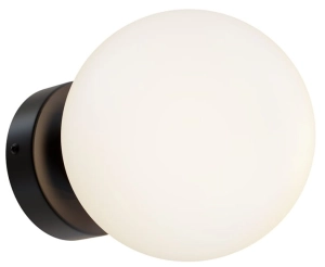 Lampa kula ścienna kinkiet Maytoni MOD321WL-01B Basic form G9 15cm x 18cm biały czarny