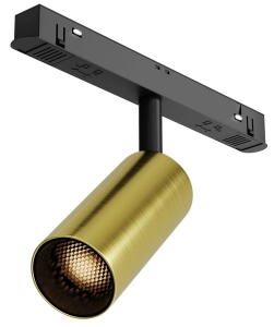 Złoty reflektor na czarną szynę magnetyczną Exility Maytoni TR032-2-5W3K-M-BBS Focus LED 5W 3000K 36stopni