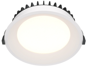 Lampa sufitowa Podtynkowa Okrągła Maytoni DL055-24W3K-W Okno LED 24W 3000K 120stopni 17,5cm x 5,5cm biały