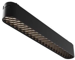 Czarny reflektor na szynę magentyczną Radity Maytoni TR084-1-12W4K-B Basis Grid LED 12W 4000K 22,2cm 60stopni