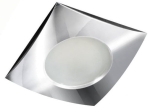 Aluminiowa kwadratowa lampa podtynkowa oczko wodoszczelne Azzardo AZ0811 Ezio GU10 IP54 9cm
