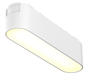 Biały reflektor na szynę magentyczną Radity Maytoni TR080-1-6W3K-W Basis LED 6W 3000K 11,6cm 120stopni