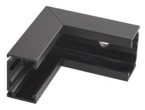 Czarny metalowy łącznik sufit - ściana do szyn magnetycznych natynkowych Micro11 Max Light NT0009