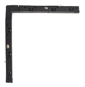 Czarny łącznik zasilający pionowy L do szyn magnetycznych Micro11 Max Light NA0004