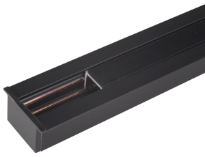 Czarny szynoprzewód magnetyczny podtynkowy z ramką na sprężynki Micro11 Max Light NT0011 1m