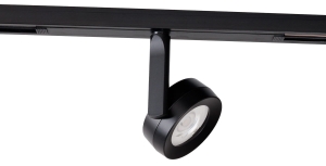 Czarna okrągła lampa z diodą do światła punktowego do szyn magnetycznych Micro11 Max Light N0010N 12W 3000K 5cm