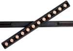 Czarna na Zigbee podłużna lampa obrotowa z diodami do światła punktowego do szyn magnetycznych Micro11 Max Light N0003Z 12W 2700K-5000K 23cm