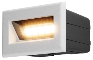 Lampa zewnętrzna ścienna wpuszczana w elewację Maytoni O045SL-L3W3K Bosca LED 3W 3000K IP65 65stopni 5,4cm x 8,4cm biały