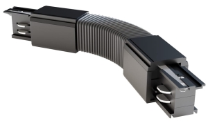 Czarny łącznik giętki do 3-fazowej szyny natynkowej Maytoni TRA005CF-31B