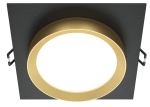 Lampa sufitowa Podtynkowa Maytoni DL086-GX53-SQ-BG Hoop GX53 11cm x 52cm czarny złoty