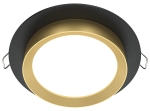 Lampa sufitowa Podtynkowa Maytoni DL086-GX53-RD-BG Hoop GX53 11cm x 5,3cm czarny złoty