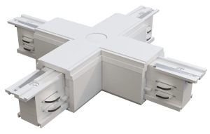 Biały łącznik krzyżowy X do szyny 3-fazowej natynkowej Maytoni TRA005CX-31W