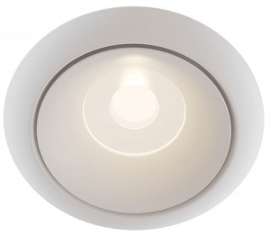 Lampa sufitowa Podtynkowa Maytoni DL030-2-01W Yin GU10 9,8cm x 7,5cm biały bez regulacji