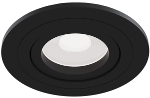 Lampa sufitowa Podtynkowa Punktowa Spot Regulowane Oczko Maytoni DL023-2-01B Atom GU10 9,2cm x 6cm czarny