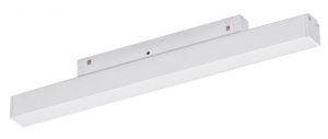 Biały podłużny mleczny reflektor na szynoprzewód magnetyczny Alfa Azzardo AZ4847 Milky LED 12W 3000-6000K 30cm 120stopni Bluetooth