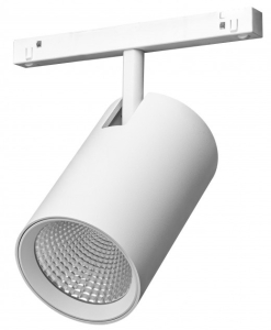 Biały reflektor na szynoprzewód magnetyczny Alfa Azzardo AZ4841 Makita LED 20W 3000-6000K Bluetooth 40stopni