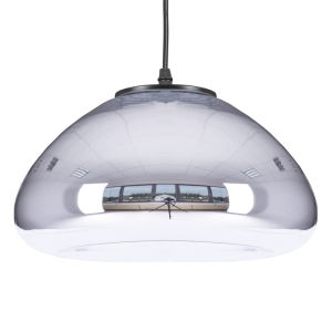 Lampa wisząca chromowany szklany klosz Step Into Design ST-9002M chrome Victory Glow E27 30cm x 221cm