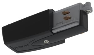 Czarna prawa końcówka zasilająca do szynoprzewodów 3-fazowych natynkowych Unipro Chors 90.4151.U30.002