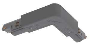 Szary łącznik kątowy 90 stopni zasilający do szynoprzewodów 3-fazowych natynkowych Unipro Chors 90.4155.U30.101