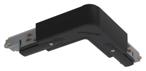 Czarny łącznik kątowy 90 stopni zasilający do szynoprzewodów 3-fazowych natynkowych Unipro Chors 90.4155.U30.002