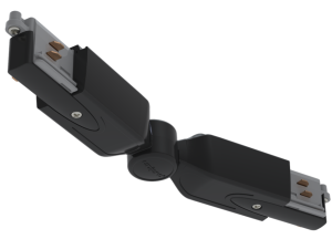 Czarny łącznik kątowy ruchomy do szynoprzewodów 3-fazowych natynkowych Unipro Chors 90.4156.U30.002