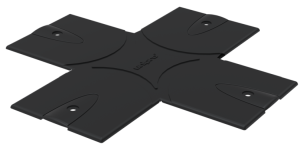 Czarna płytka maskująca do szynoprzewodów 3-fazowych natynkowych Unipro Chors 90.8801.U20.002