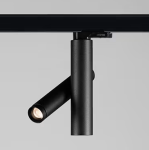 Czarny reflektor na szynoprzewód 3-fazowy Unipro Chors 15.5110.A78.002 Moi R TRC N TRIAC LED 6,4W 4000K 15-40stopni CRI95