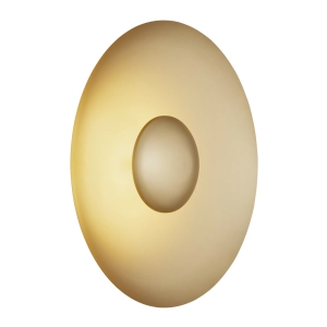 Złoty okrągły kinkiet lampa ściennaa Argon 8865 Bolton LED 12,5W 3000K 42cm