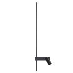 Czarny kinkiet lewy listwa 80cm i regulowany reflektor Nowodvorski 11425 Easy LED 11W 3000K i GU10