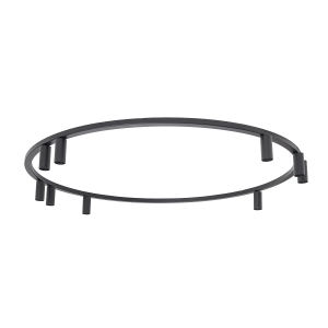 Okrągła czarna lampa sufitowa obręcz 116cm z reflektorami Nowodvorski 11950 Fourty Round 9xGU10