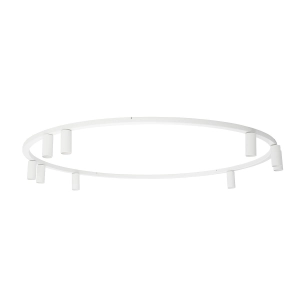 Okrągła biała lampa sufitowa obręcz 116cm z reflektorami Nowodvorski 11951 Fourty Round 9xGU10