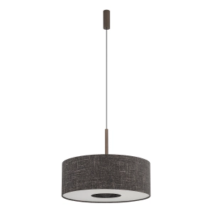 Lampa wisząca z okrągłym abażurem w kolorze czarny melanż Nowodvorski 11659 Amarela M E27 50cm