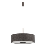 Lampa wisząca z okrągłym abażurem w kolorze czarny melanż Nowodvorski 11660 Amarela L E27 65cm