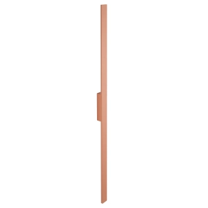Terakotowy prostokątny płaski kinkiet wodoszczelny 144cm Nowodvorski 11561 Demi LED 24W IP54 3000K