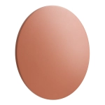 Terakotowy płaski okrągły 30cm kinkiet Nowodvorski 11574 Aria LED XL 15W 3000K CRI90 IP54