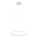 Biała lampa wisząca obręcz pozioma 60cm Nowodvorski 11604 Circolo LED M 21W 3000K CRI90