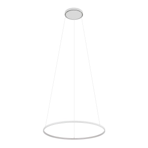Biała lampa wisząca obręcz pozioma 60cm Nowodvorski 11604 Circolo LED M 21W 3000K CRI90