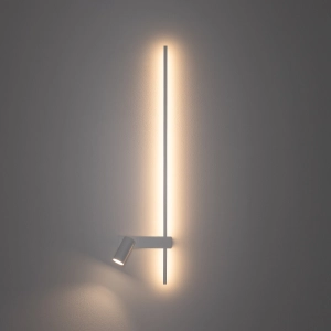 Biały kinkiet listwa ledowa 80cm i tuba GU10 Nowodvorski 11580 Easy Led Right 11W 3000K CRI90