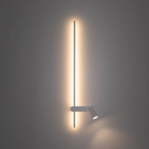 Biały kinkiet listwa ledowa 80cm i tuba GU10 Nowodvorski 11578 Easy Led Left 11W 3000K CRI90