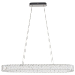 Lampa wisząca owalna z kryształkami Nowodvorski 11707 Luxora LED 40W 3000K 120cm