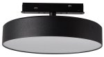 Czarna okrągła płaska lampa na szynoprzewody magnetyczne 24V Kama KL-T1001AT-180-18W-BK D180 LED 18W 2000-6000K CRI90 18cm