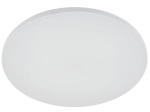 Okrągły biały plafon sufitowy z tworzywa Nowodvorski 11762 Denia LED 24W 4000K 35cm czujnik ruchu
