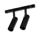 Czarny reflektor na szynoprzewody magnetyczne Alfa Azzardo AZ6293 Niko LED 2x7W 3000-6000K Dali