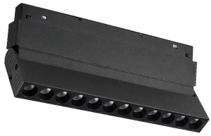 Czarna lampa listwa diodowa przechylana na szynoprzewody magnetyczne 24V Kama KL-T1001AJ-C2-10W-BK L224 LED 10W 2000K-6000K CRI90 22cm