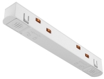 Biały łącznik prosty zasilający do szynoprzewodów magnetycznych 24V Kama KL-T1001A-G-WH