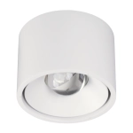 Biała lampa sufitowa wodoszczelny płaski spot z okrągłą soczewką Loonari 403377 Idra LED 9W 4000K CRI90 IP54 48stopni 6,5x9cm