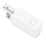 Biała końcówka zasilająca prawa do szynoprzewodów natynkowych 3-fazowych Azzardo AZ4117 3Line 