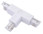 Biały łącznik T lewy zasilający do szynoprzewodów natynkowych 3-fazowych Azzardo AZ4275 3Line