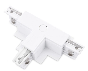 Biały łącznik zasilający T prawy do szyn podtynkowych 3-fazowych Azzardo AZ4299 3Line